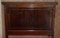 Antique Honduras Hardwood English Hand Carved with Castors Single Bed Frame 7