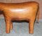 Large Vintage Brown Leather Donkey Pony Stool, 1940s, Image 10