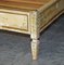 Antique French Hand Painted Bed Frame in Oak Pine Slats 8