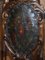 Antique Hand Carved High Back Chair Embossed Painted Armorial Crest Coat of Arms 8