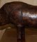 Dimitri Omersa Rhinoceros Brown Leather Footstool, 1960s 11