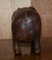 Omersa Brown Leather Pig Footstool, 1930s 13