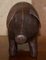 Omersa Brown Leather Pig Footstool, 1930s 8