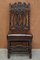 Antique Hand Carved Armorial Crest Coat of Arms Jacobean Dining Chairs, Set of 8 5