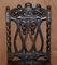 Antique Hand Carved Armorial Crest Coat of Arms Jacobean Dining Chairs, Set of 8 6