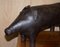 Extra Large Omersa Brown Leather Pig Footstool, 1930s 3