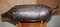 Extra Large Omersa Brown Leather Pig Footstool, 1930s 8