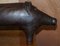 Extra Large Omersa Brown Leather Pig Footstool, 1930s 15