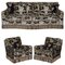 Duresta Diplomat Sofa & Armchair Set with Versace Italian Upholstery, Set of 3 1