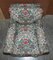 Antiker viktorianischer Clubsessel mit besticktem Chintz Bezug, 1900er 6