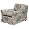 Antique Victorian Club Armchair with Chintz Embroidered Upholstery, 1900s 1