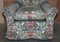 Antique Victorian Club Armchair with Chintz Embroidered Upholstery, 1900s 10
