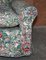 Antique Victorian Club Armchair with Chintz Embroidered Upholstery, 1900s 11