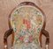 Antique Victorian Burr Walnut Armchair with Royal Coat of Arms Armorial, 1860s, Image 3