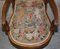 Antique Victorian Burr Walnut Armchair with Royal Coat of Arms Armorial, 1860s, Image 6