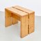 Pine Wood Stool by Charlotte Perriand for Les Arcs 3