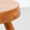 Mid-Century Modern Wood Tripod Stool in the Style of Charlotte Perriand by Le Corbusier 13