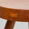 Mid-Century Modern Wood Tripod Stool in the Style of Charlotte Perriand by Le Corbusier 10