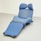 Wink 111 Armchair in Blue by Toshiyuki Kita for Cassina, 1980s 17