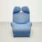 Wink 111 Sessel in Blau von Toshiyuki Kita für Cassina, 1980er 18