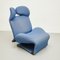 Poltrona Wink 111 blu di Toshiyuki Kita per Cassina, anni '80, Immagine 20