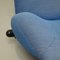 Wink 111 Armchair in Blue by Toshiyuki Kita for Cassina, 1980s 11