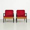 French Mid-Century Modern Wood and Metal Easy Chairs in the Style of Jean Prouvé, Set of 2 5