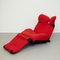 Wink 111 Sessel in Schwarz & Rot von Toshiyuki Kita für Cassina, 1980er 20
