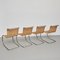 Fauteuils B42 en Rotin par Mies Van Der Rohe pour Tecta, 1960s, Set de 4 2