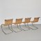 Rattan B42 Easy Chairs by Mies Van Der Rohe for Tecta, 1960s, Set of 4 2