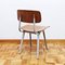 Industrial Rationalist Metal and Laminated Wood Result Chair by Friso Kramer for Ahrend De Cirkel, 1953, Image 6