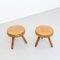 Mid-Century Modern Stools in the Style of Charlotte Perriand, Set of 2 4