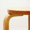 Holzhocker von Alvar Aalto für Artek, 1950er 4