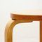 Wooden Stool by Alvar Aalto for Artek, 1950s 4