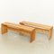 Large Wooden Benches by Charlotte Perriand for Les Arcs, 1960s, Set of 2 2