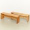 Large Wooden Benches by Charlotte Perriand for Les Arcs, 1960s, Set of 2, Image 2