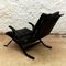 Black Leatherette Tuman Lounge Chair by Pep Bonet for Levesta, 1969s 3