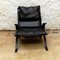 Black Leatherette Tuman Lounge Chair by Pep Bonet for Levesta, 1969s 2