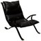 Black Leatherette Tuman Lounge Chair by Pep Bonet for Levesta, 1969s 1