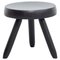 Mid-Century Modern Wooden Tripod Stool in the Style of Charlotte Perriand, Image 1