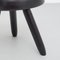 Mid-Century Modern Wooden Tripod Stool in the Style of Charlotte Perriand, Image 9