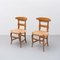Early 20th Century French Provincial Rattan and Wood Chairs, Set of 2 3