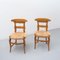 Early 20th Century French Provincial Rattan and Wood Chairs, Set of 2 2