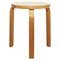 Mid-Century Modern Holzhocker von Artek, 1960er 1