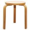 Mid-Century Modern Wooden Stool for Artek, 1960s 6