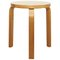 Mid-Century Modern Wooden Stool for Artek, 1960s, Image 7