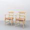 Early 20th Century Provincial Armchairs in Wood and Rattan, Set of 2 6