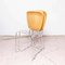 Mid-Century Swiss Modern Metal and Wood Stackable Chairs by Armin Wirth for Aluflex 3