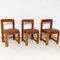 Wooden Chairs and Dining Table by Guillaumes, 1960s, Set of 3 10