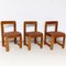 Wooden Chairs and Dining Table by Guillaumes, 1960s, Set of 3, Image 10